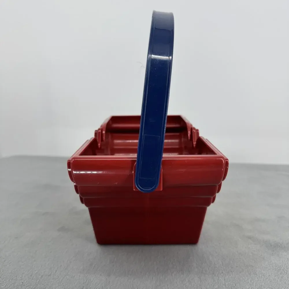 Wonder Woman DC Red Gift Easter Candy Basket Halloween Plastic Treat Pail Handle